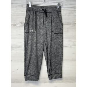 Under Armour Pants Womens XS Gray HeatGear Loose Fit Capri Sweatpants